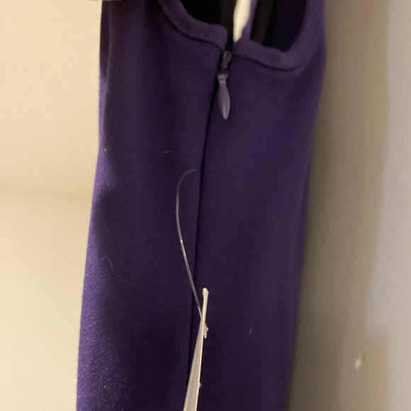 Spense Peplum Waist Dress, Solid Purple, Size 8 - NWT - Picture 5 of 13